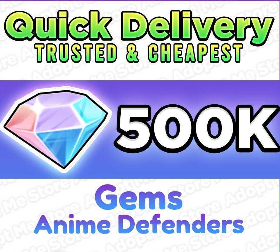 Anime Defenders | ROBLOX | 100K – 5M GEMS | CHEAPEST PRICE & FAST DELIVERY