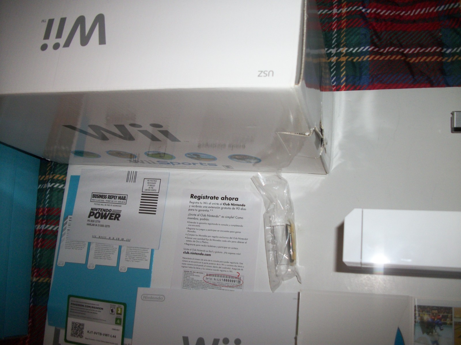 Nintendo Wii Sports Home Console Complete in Box Great Condition! USED ONE TIME