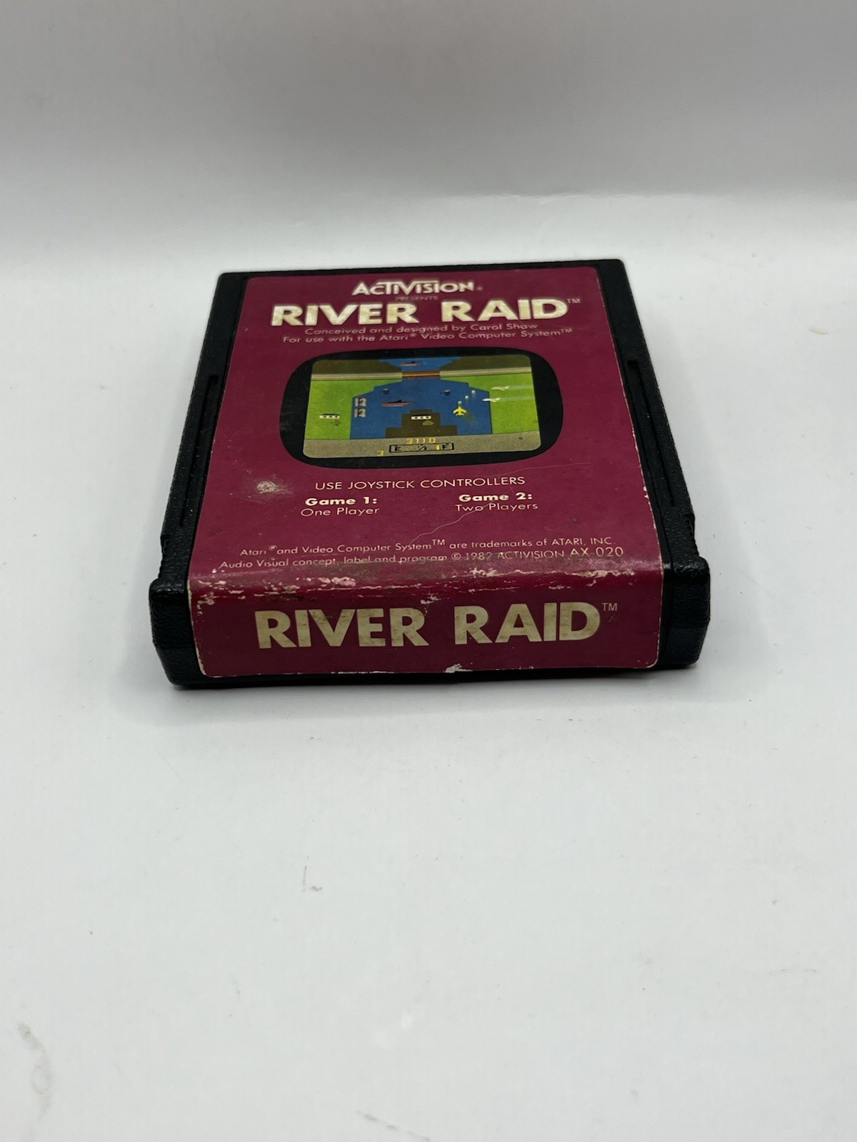 River Raid (Atari 2600, 1982) Cart Only Cleaned
