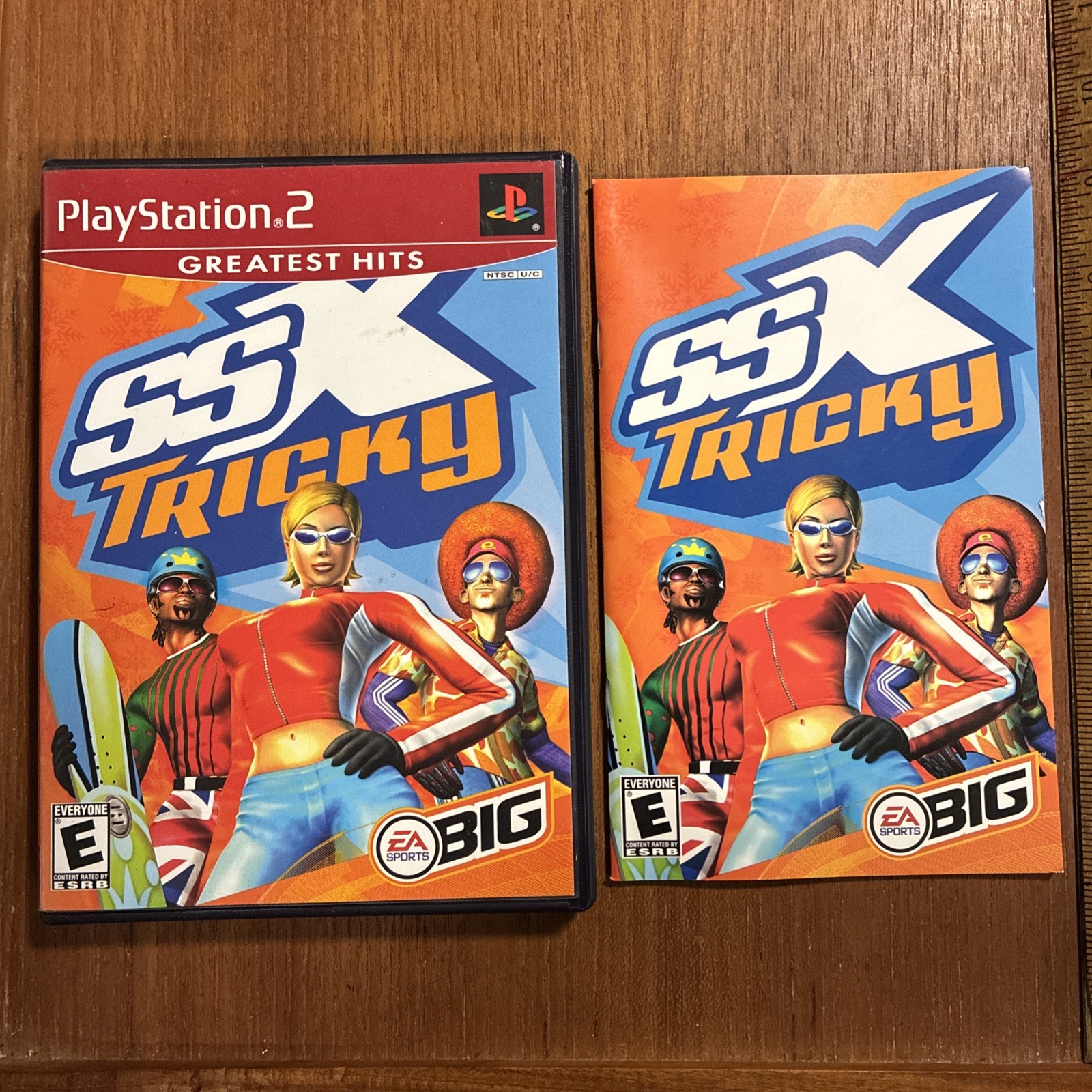 SSX Tricky Sony PlayStation 2 EA PS2 Greatest Hits Case And Manual Only No Game