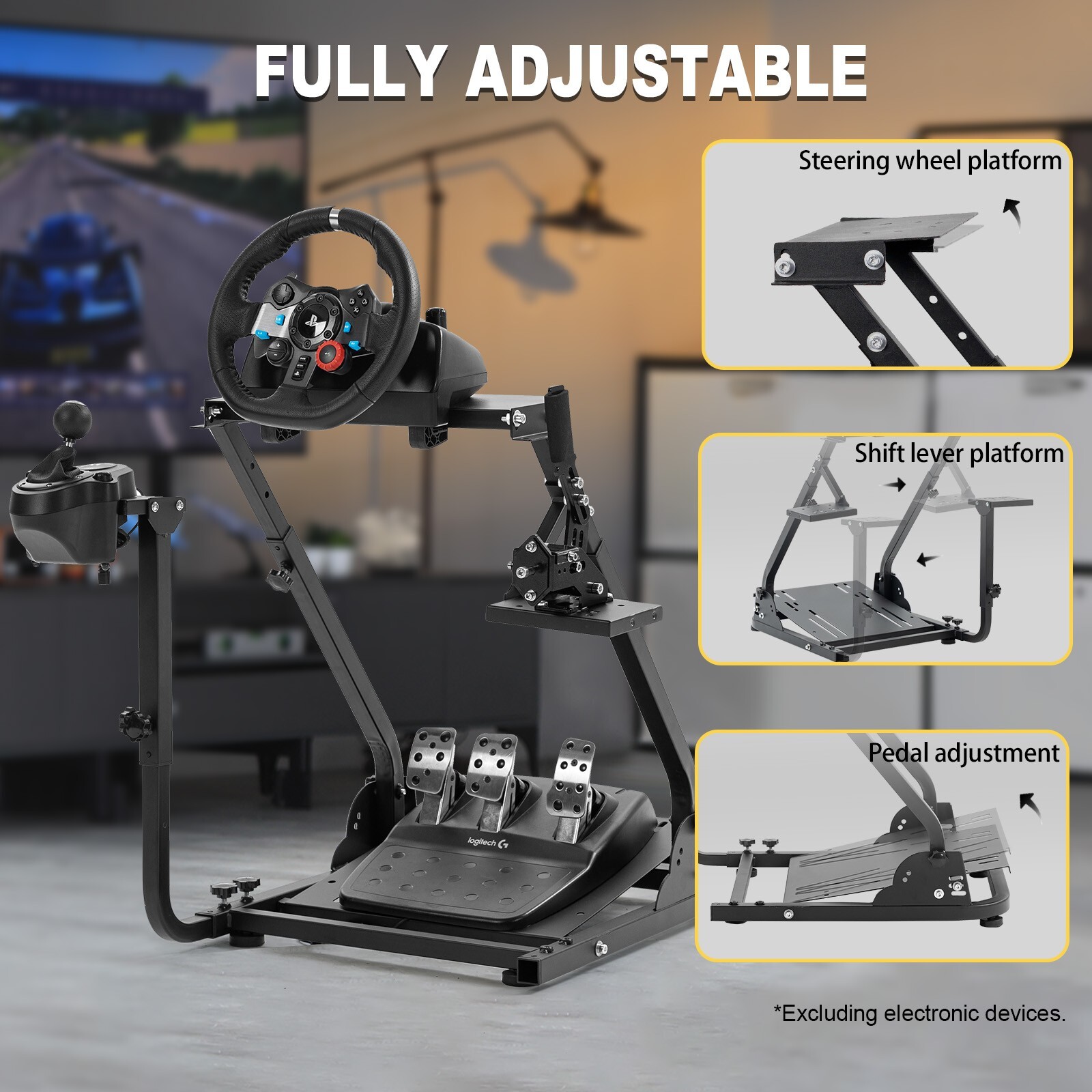 Marada G920 Racing Steering Wheel Stand For Logitech G29 G923 T300 T150 T248PS