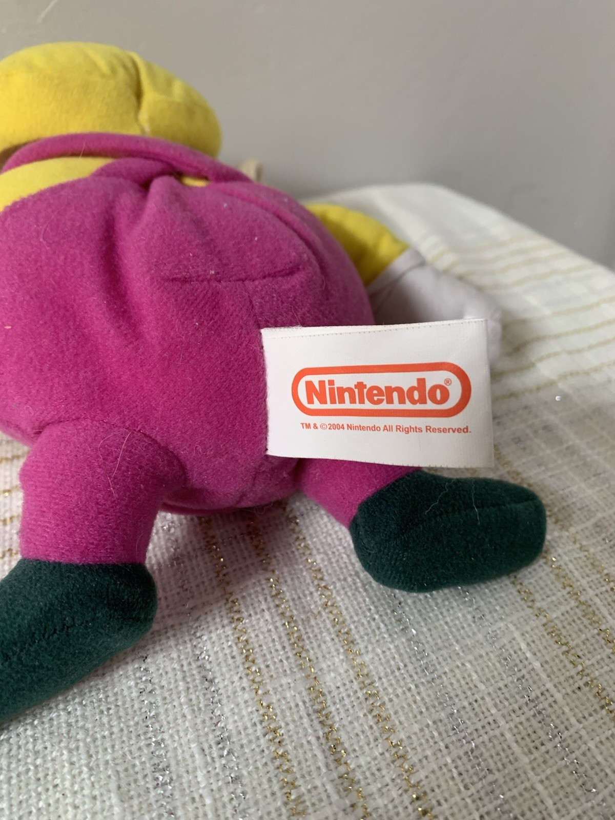 Vintage Nintendo Wario 2004 Kellytoy Plush 9 In Y2K Collectible Super Mario
