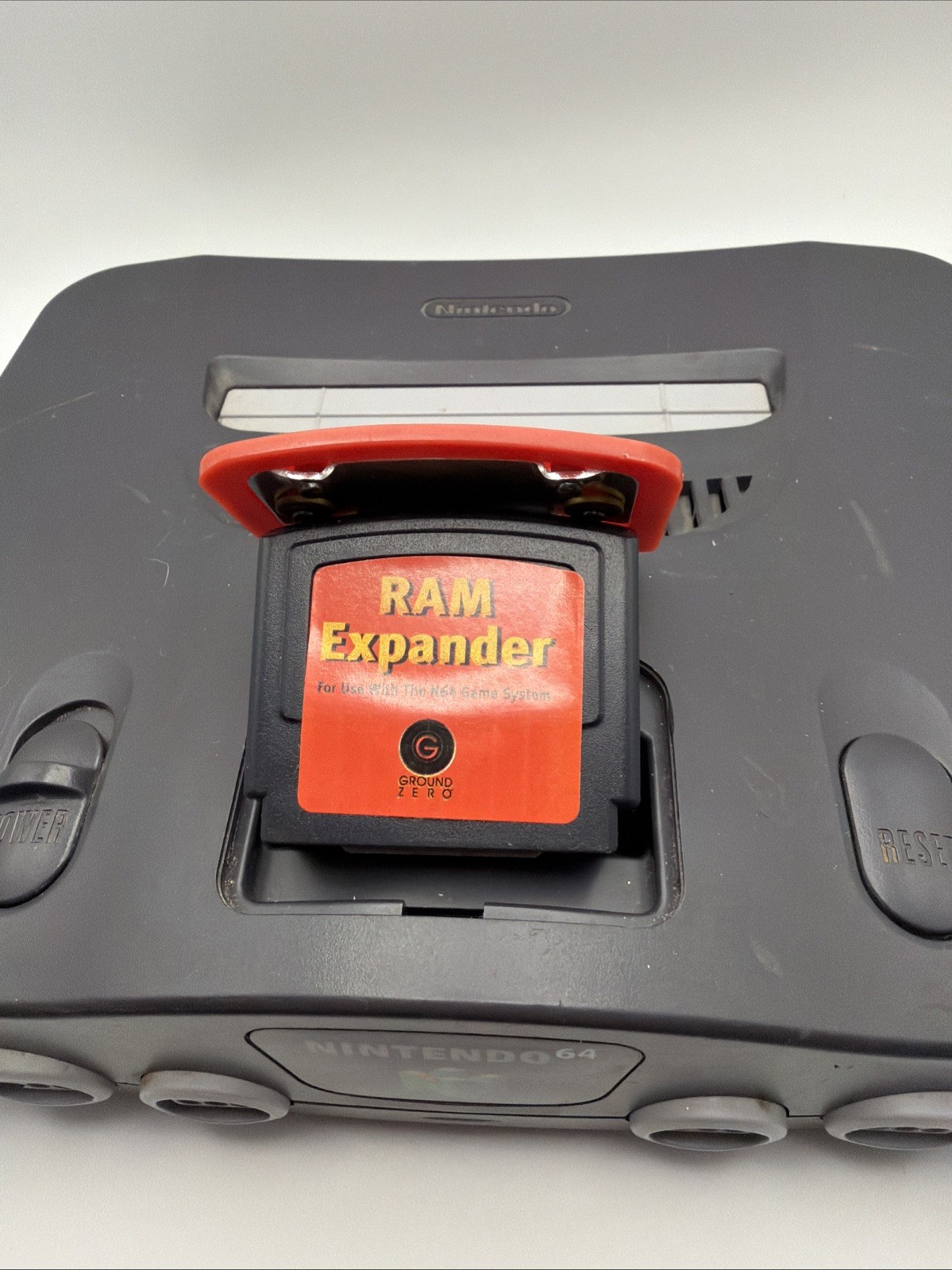 Nintendo 64 N64 Console Bundle with Expansion Pak OEM Black Controller & Hookups