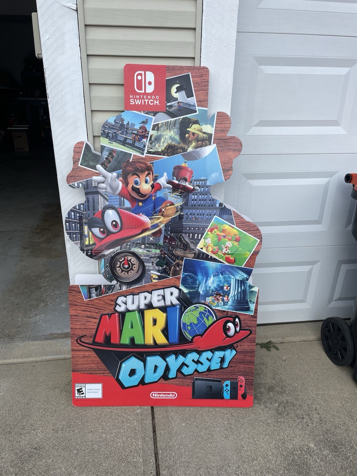 Super Mario Odyssey 5 Ft Double Sided Promotional Standee Nintendo Switch