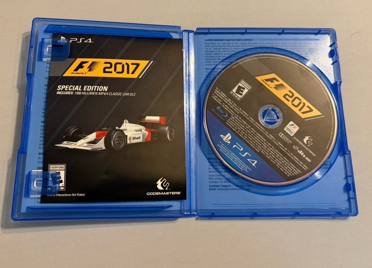 F1 2017 SPECIAL EDITION Sony PlayStation 4 COMPLETE Formula One 1 Racing CIB PS4