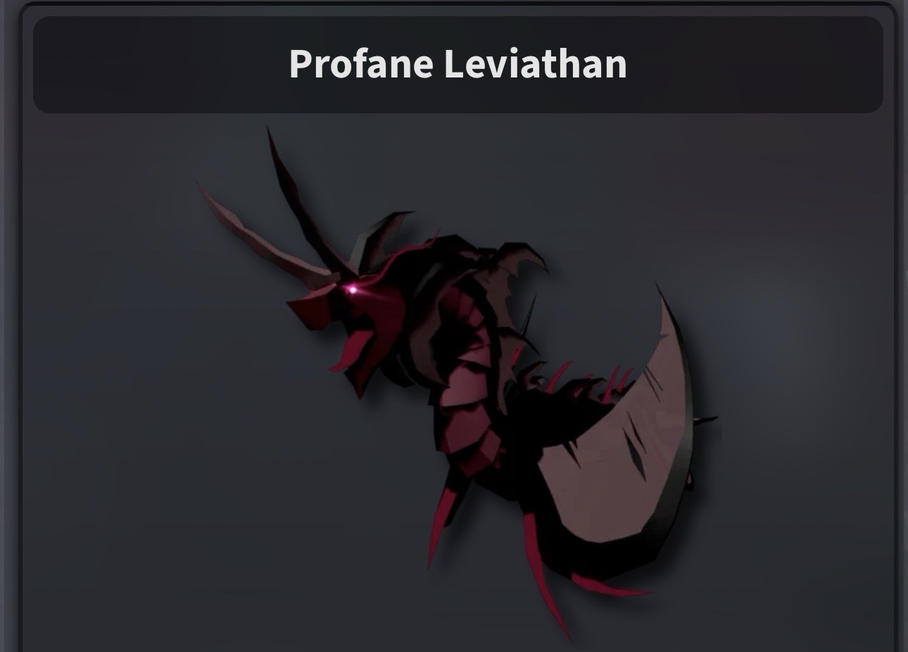 Profane Leviathan Digital In-Game Item for Roblox Fisch
