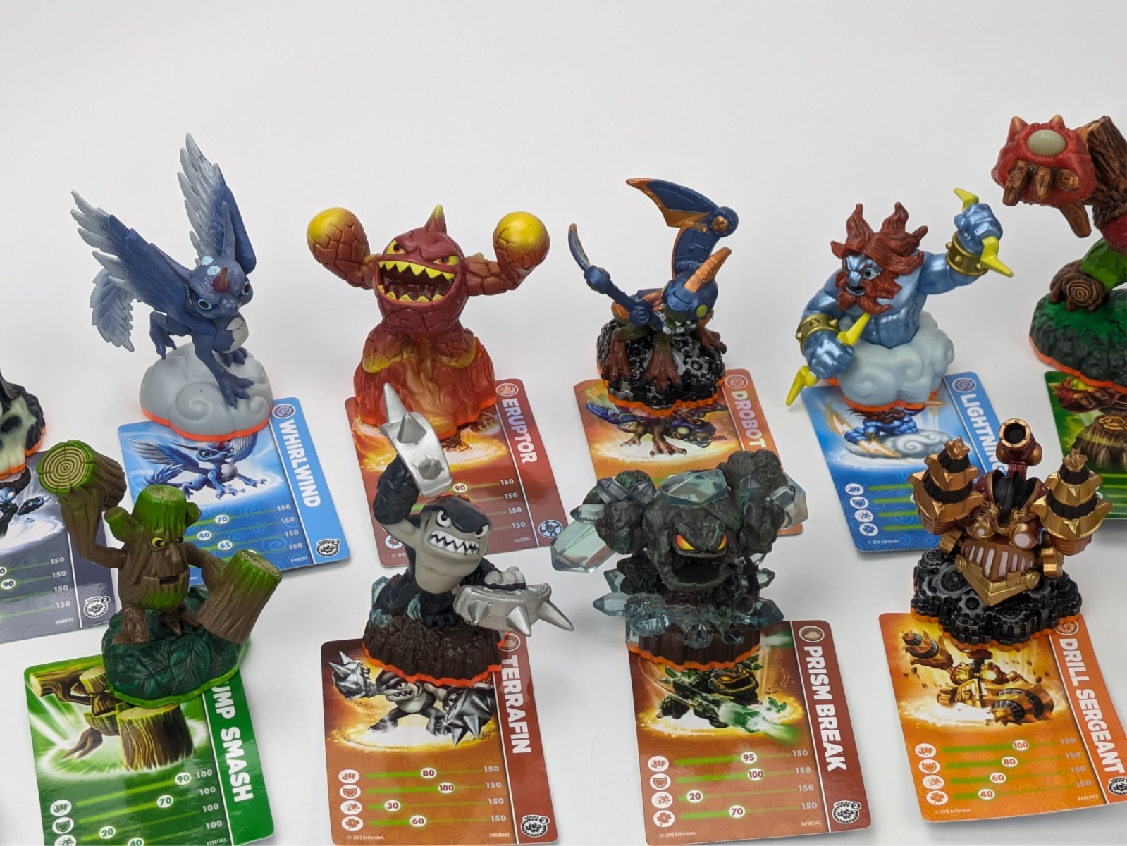 Skylanders GIANTS & SPYRO’S ADVENTURE Lot of 15 Figures Mixed w/Cards
