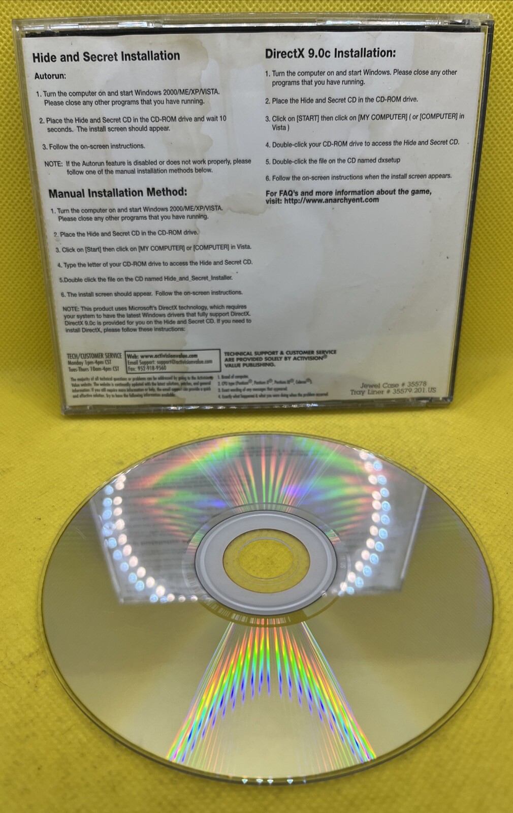 📦 Hide & Secret (PC CD-ROM, Jewel Case, 2008, Game Only, Anarchy Entertainment)