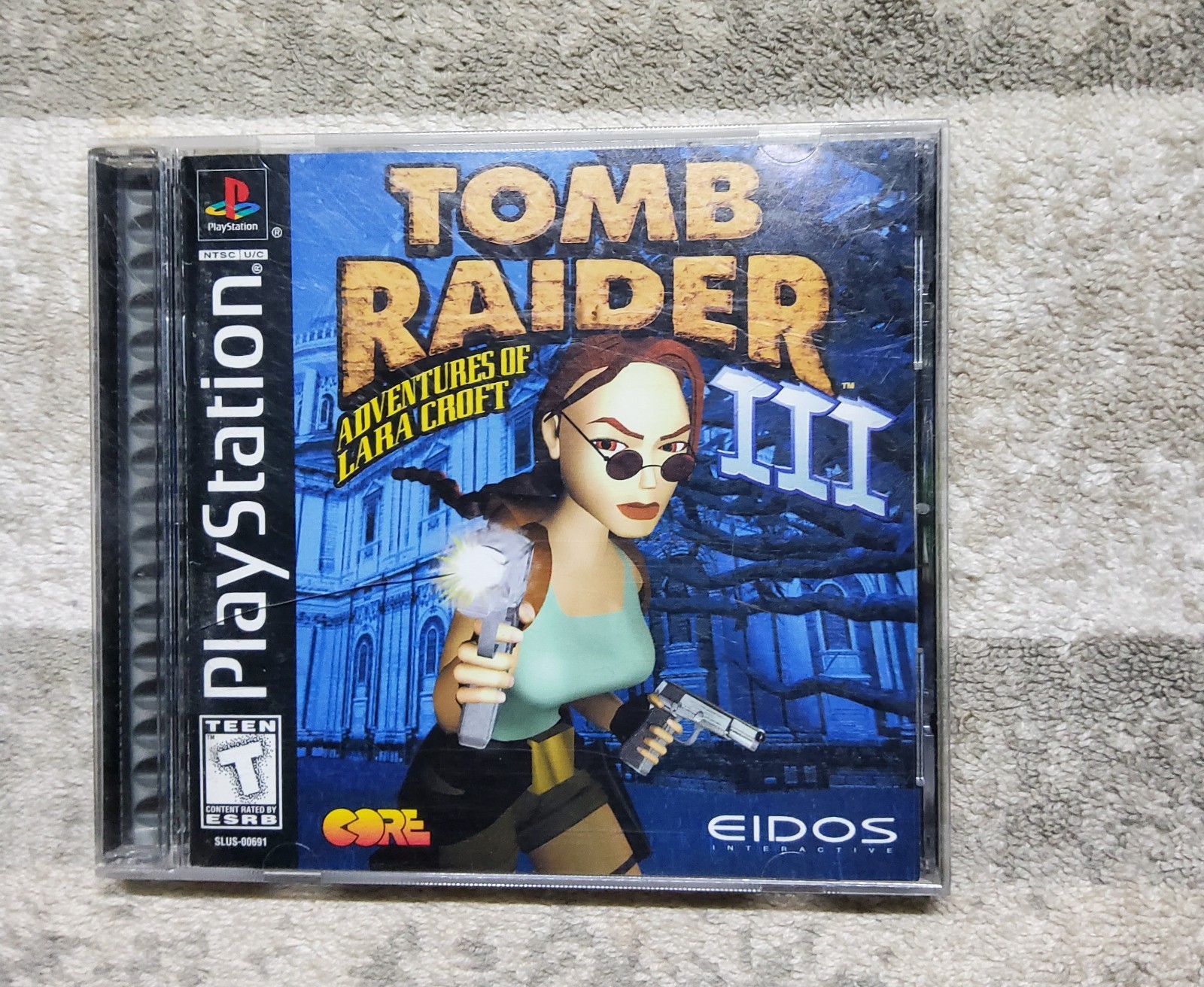 Tomb Raider 1 2 3 1-3 PS1 PlayStation 1 Lot Of 3 Games Complete CIB Black Label