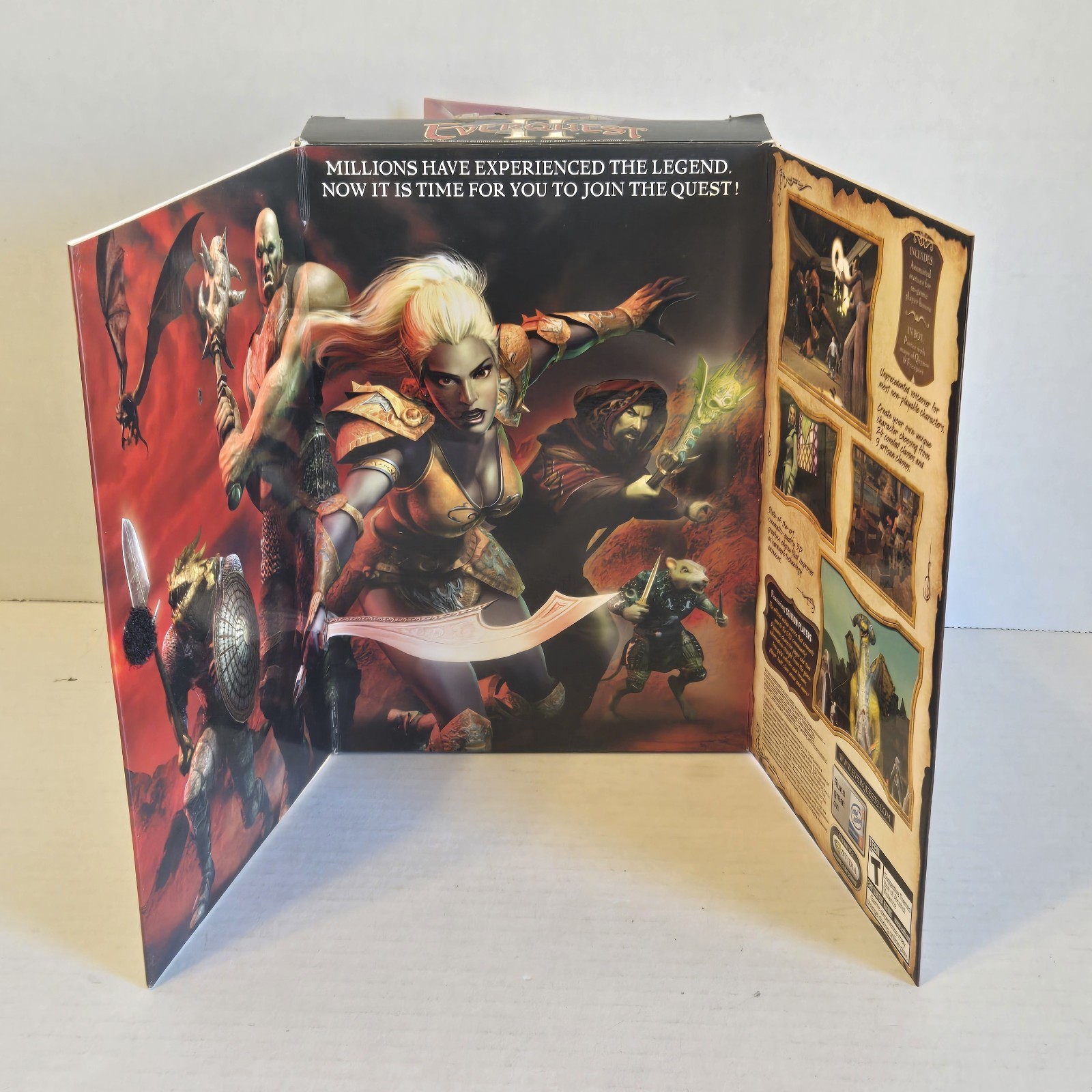EverQuest 2 II w/Map PC Gaming DVD-ROM 2004 Sony SOE CIB **100% COMPLETE**