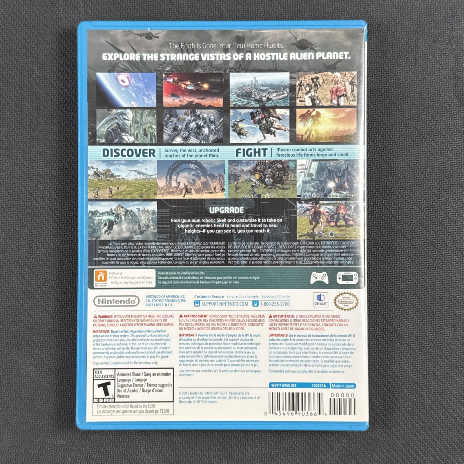 Xenoblade Chronicles X Nintendo Wii U Game & Case Tested Works Authentic Genuine