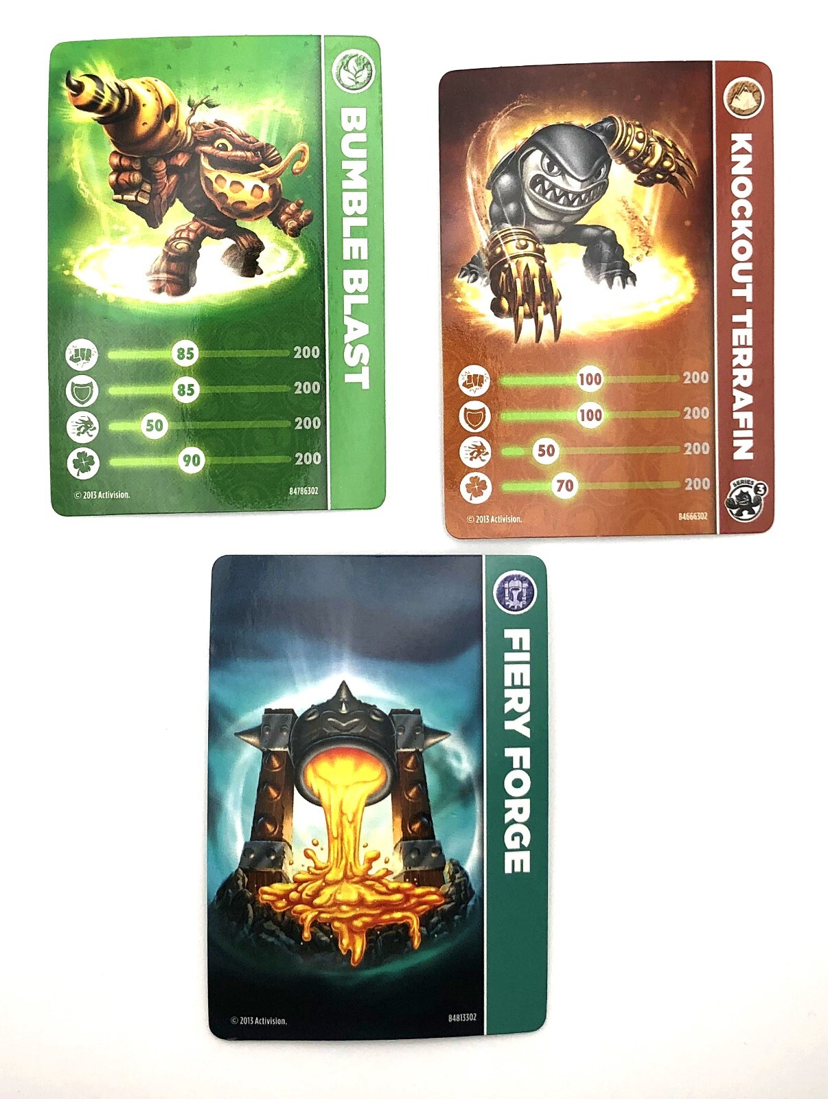 Skylanders Swap Force Fiery Forge Battle Pack Bumble Knockout Terrafin Blast