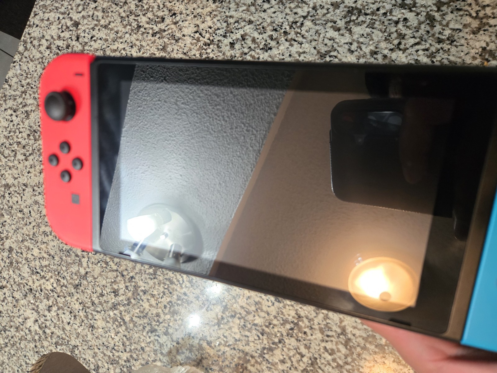 Nintendo Switch Console Handheld System w/ Neon Red & Blue Joy-Con, CLEAN
