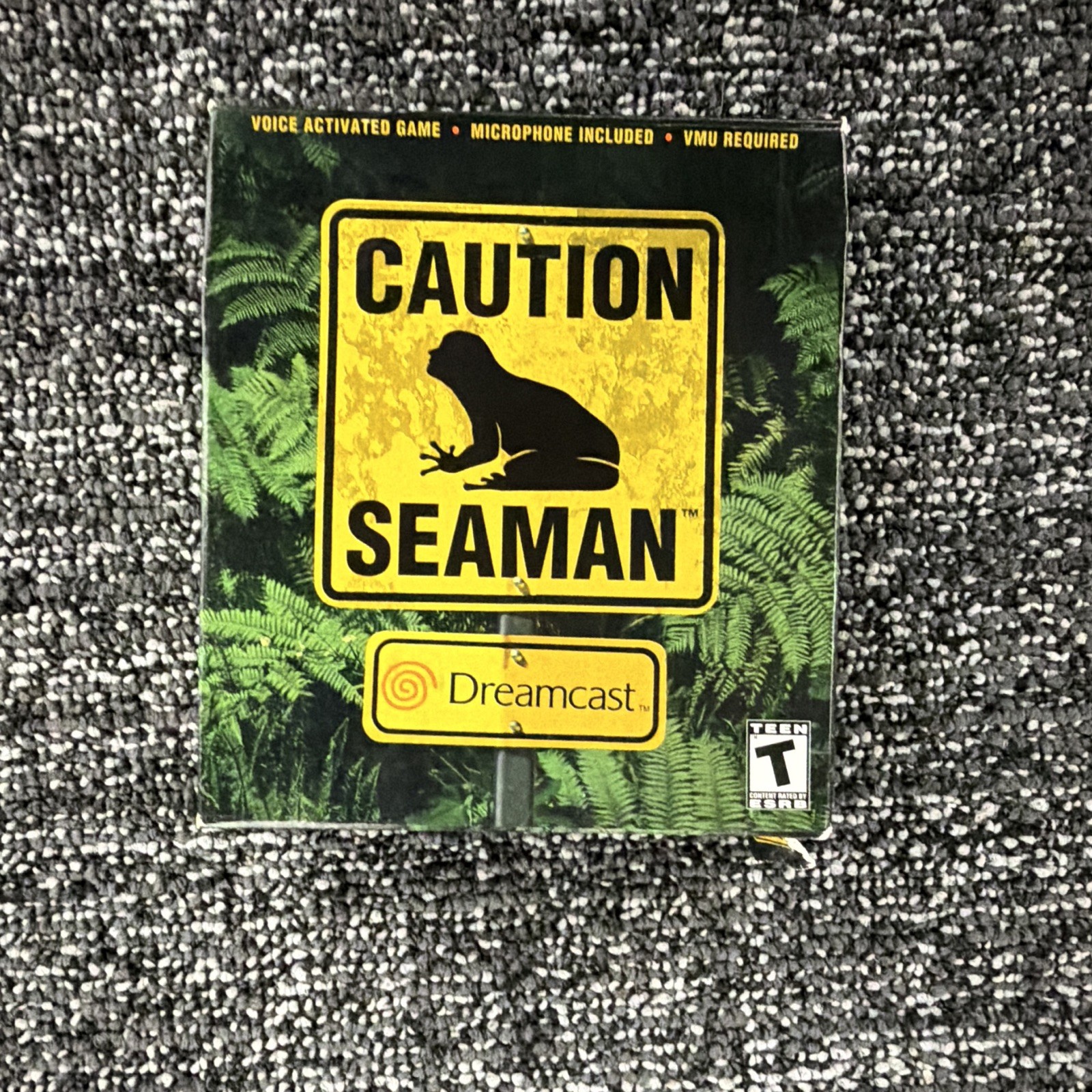 SEGA Seaman Sega Dreamcast Life Simulation Microphone + Manual T NTSC-U/C 1999