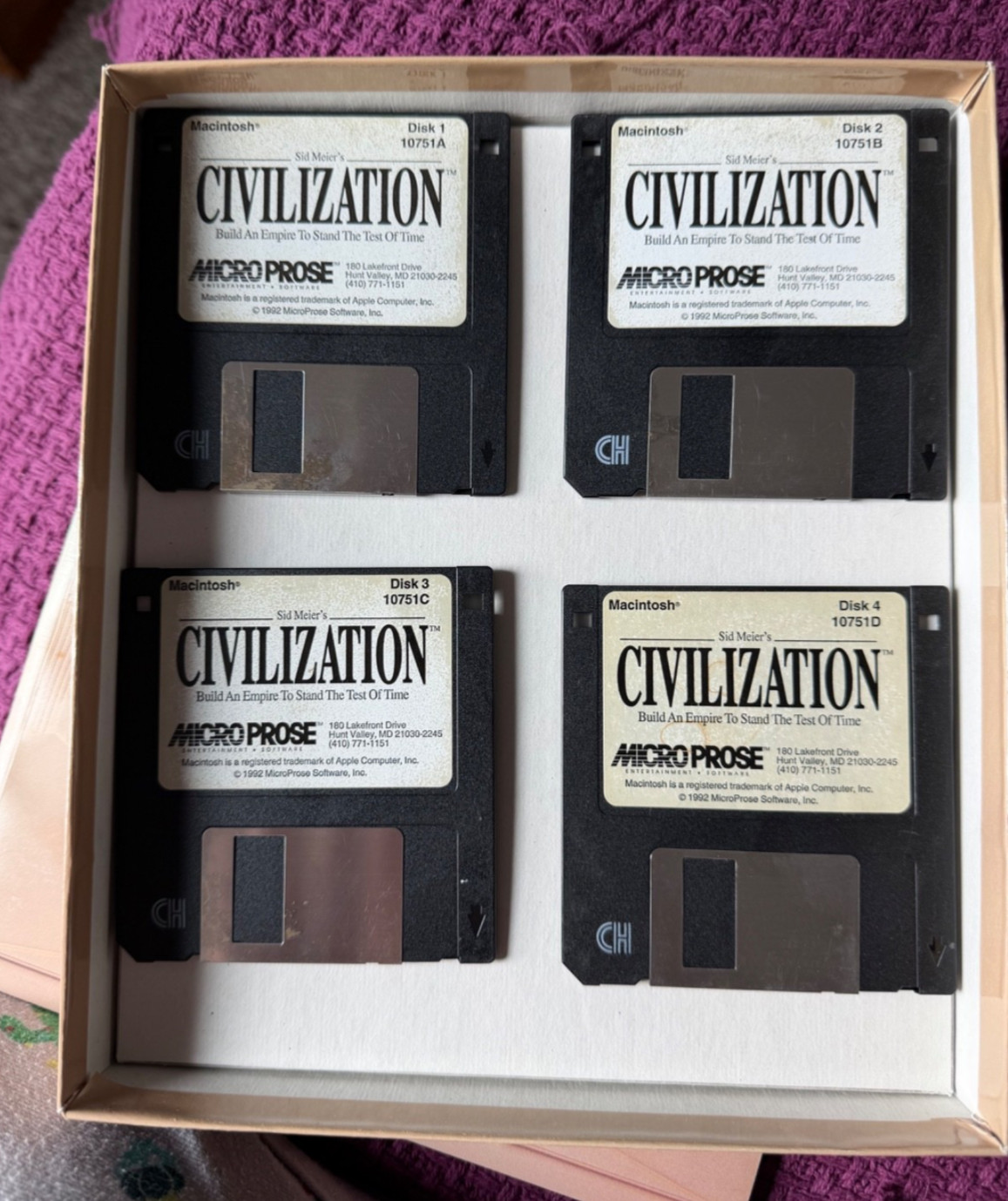 1992 Apple Sid Meier’s Civilization-Complete content in box/excellent condition