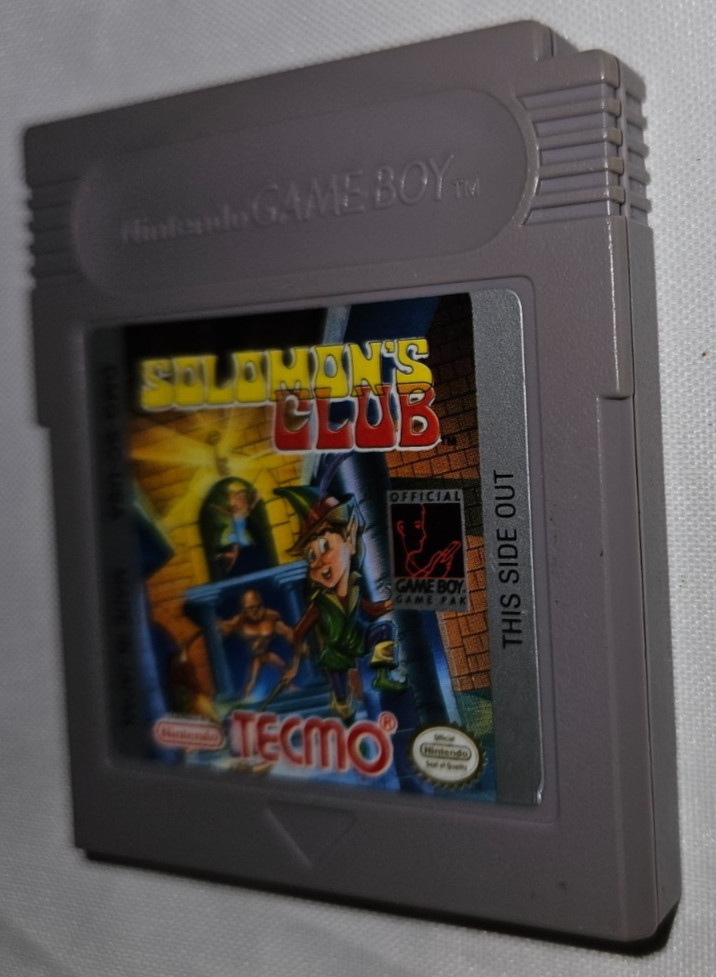 Solomon’s Club Cartridge Only Authentic Nintendo Game Boy DMG USA 1991 Gameboy