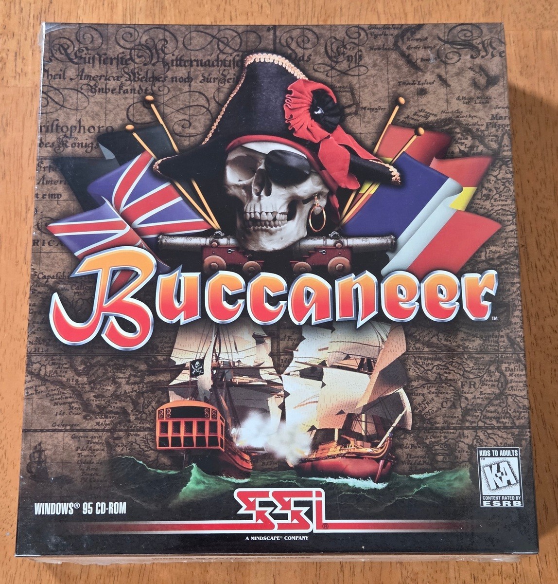 New Sealed Buccaneer SSI Windows PC Big Box Game Strategic Simulations Complete