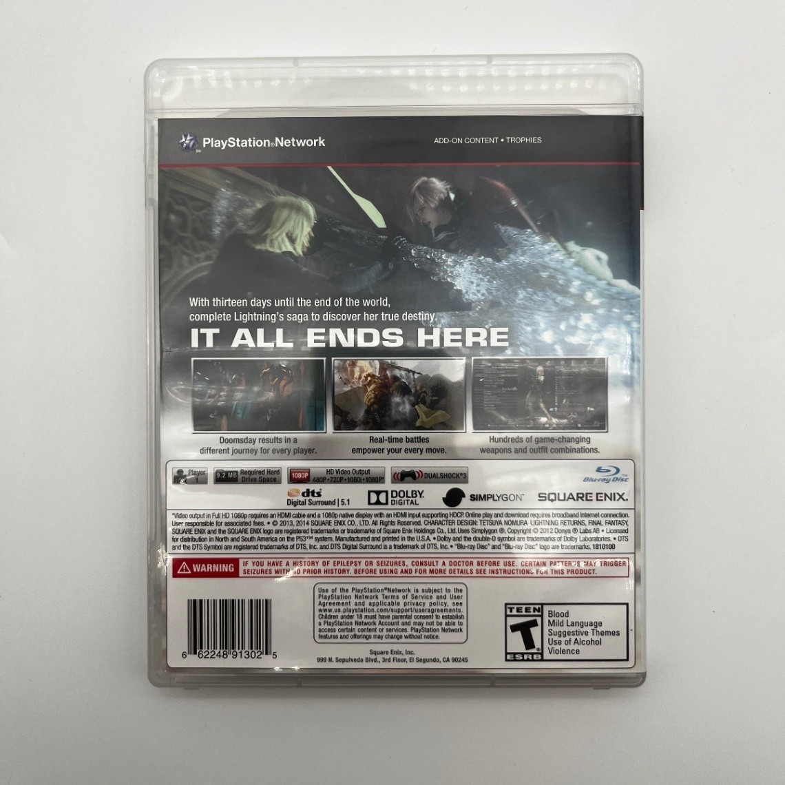 Lightning Returns Final Fantasy XIII PS3 Complete CIB Square Enix