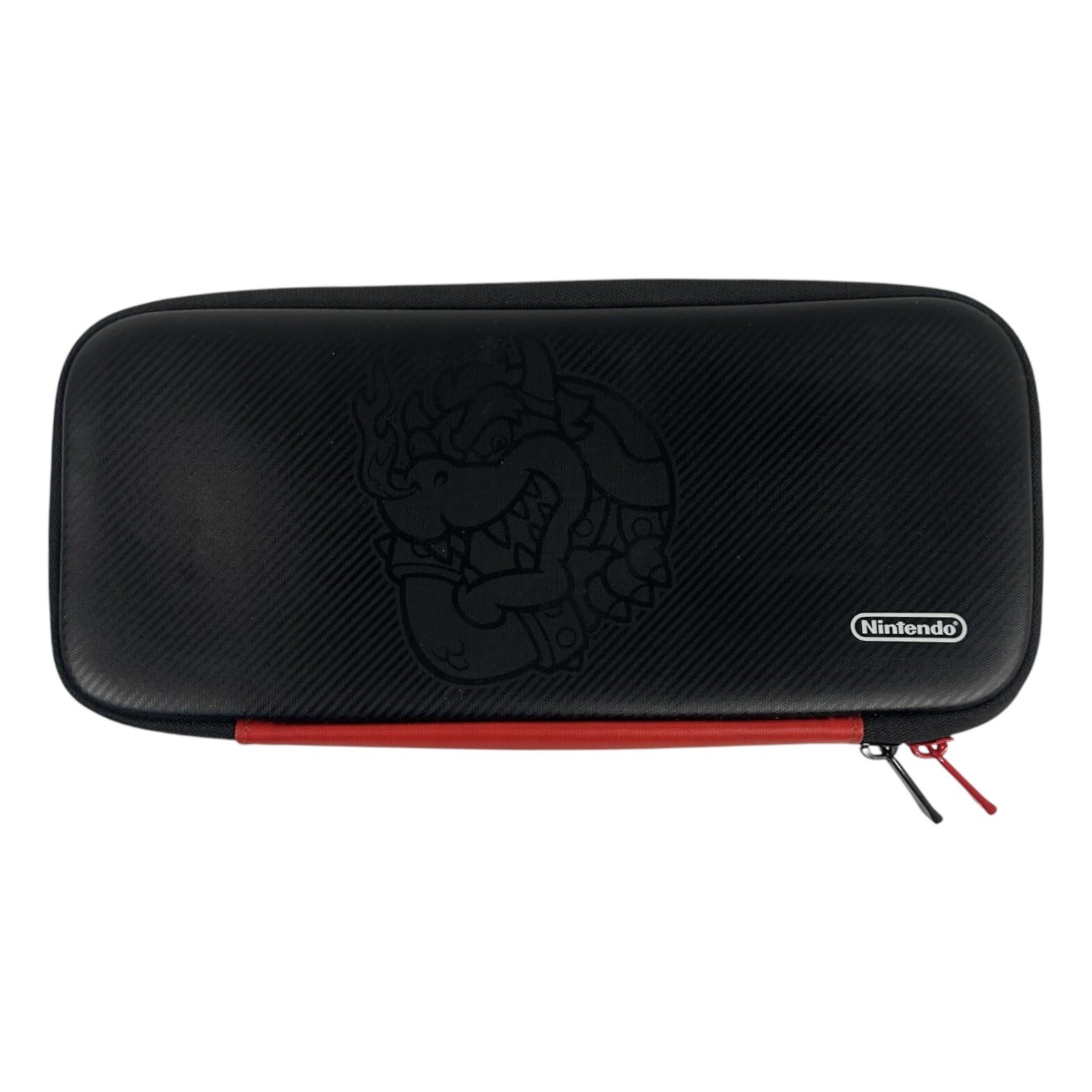 Nintendo Switch Carry Case Travel Mario Bowser Red Black Zip Bag