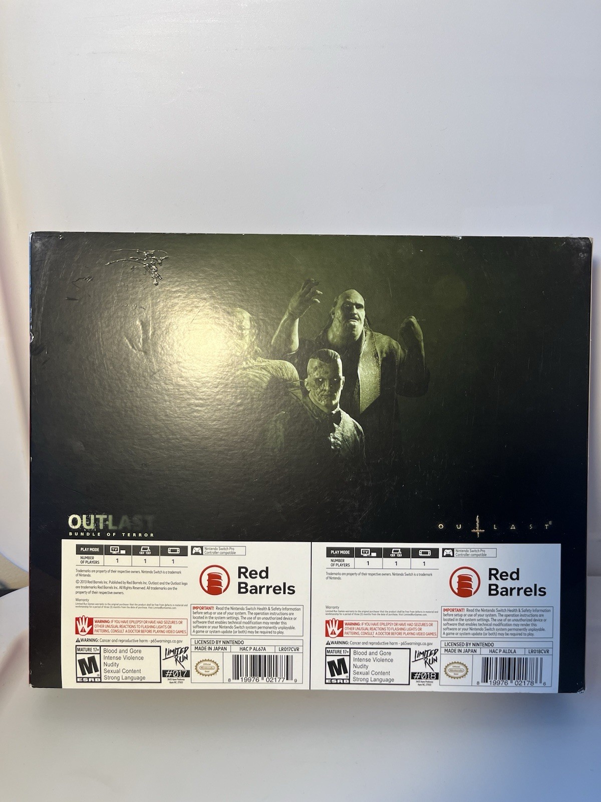 Outlast: Bundle of Terror Murkoff Briefcase Limited Run Switch – CIB Complete