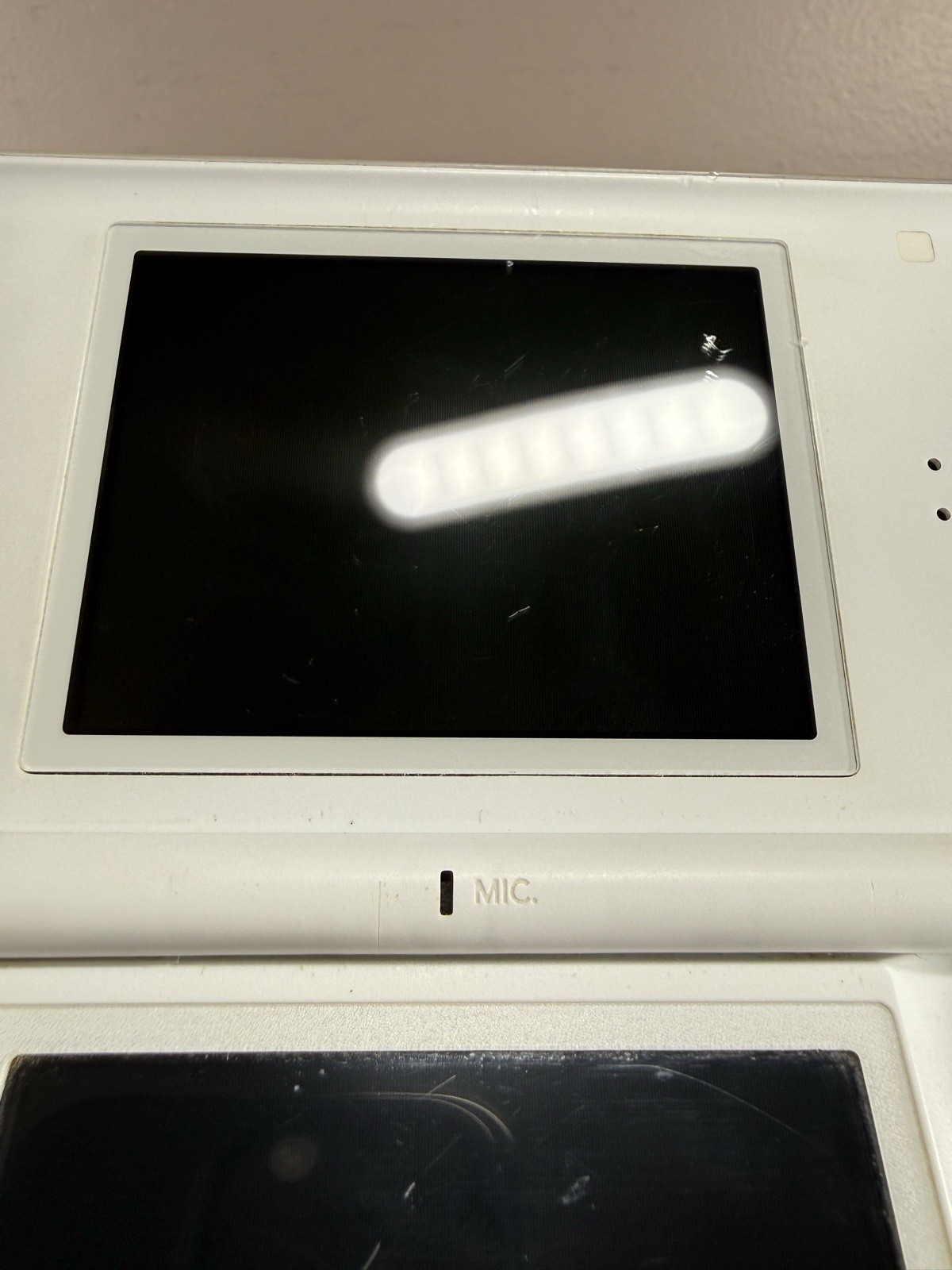 Nintendo DS Lite White Handheld System Only TESTED! *Rough Shape*