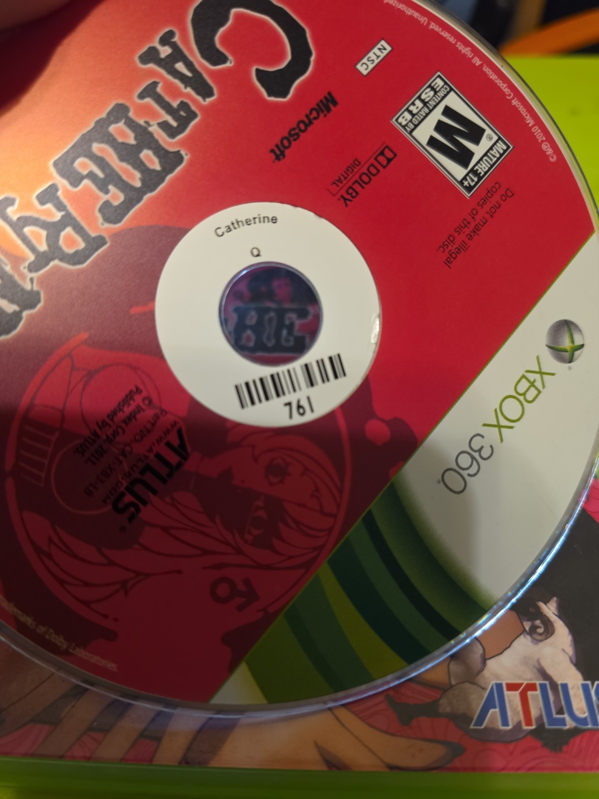 Catherine Microsoft Xbox 360 Authentic Free Fast Shipping