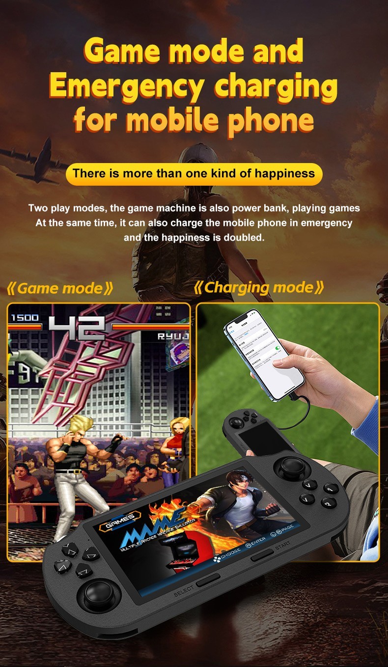 Popular Handheld Retro Gaming Console,Video Emulator Console IPS With 20000 Game