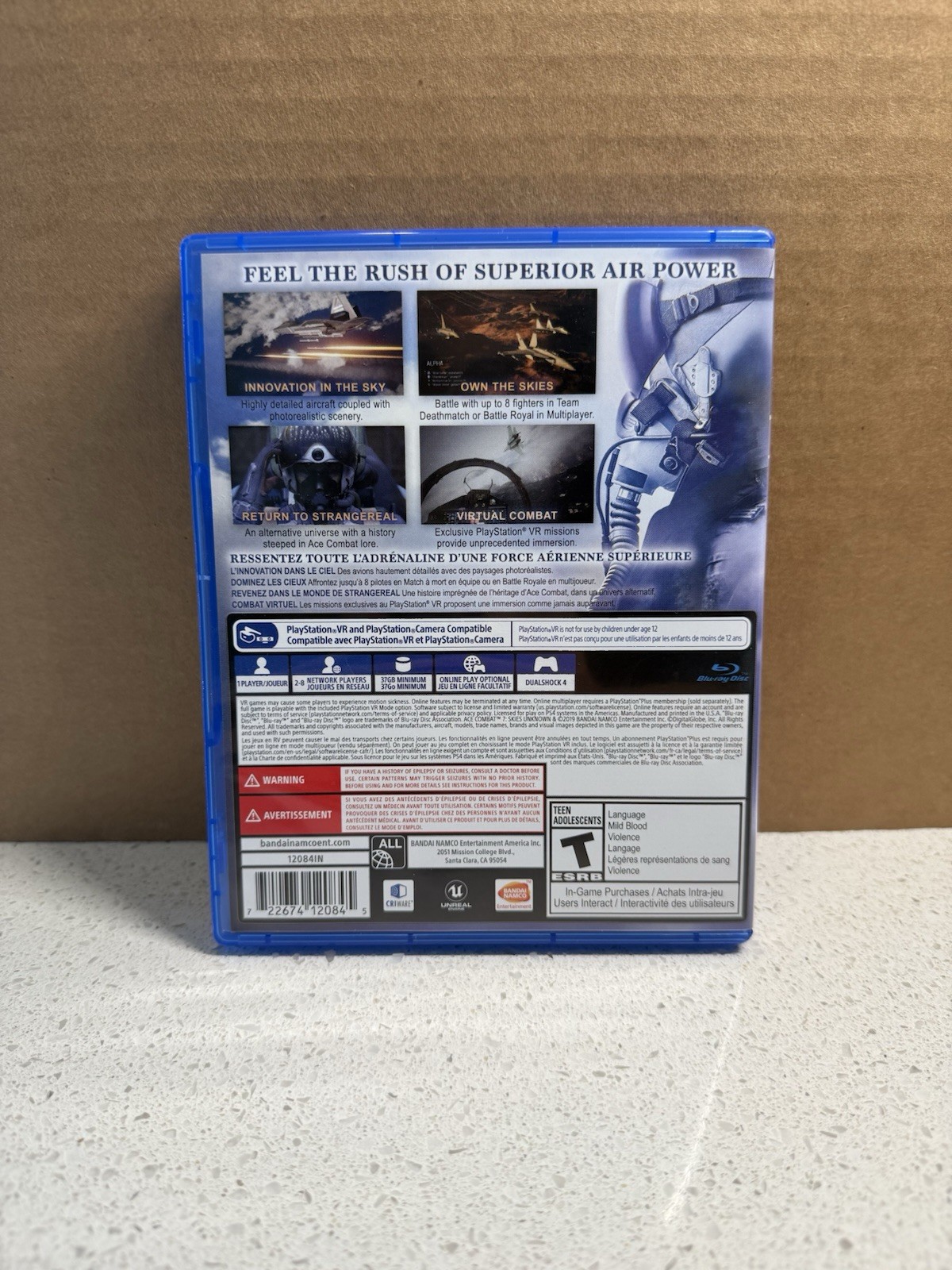 BANDAI NAMCO Ace Combat 7: Skies Unknown PS4 T 2019 NTSC-U/C VR Multi