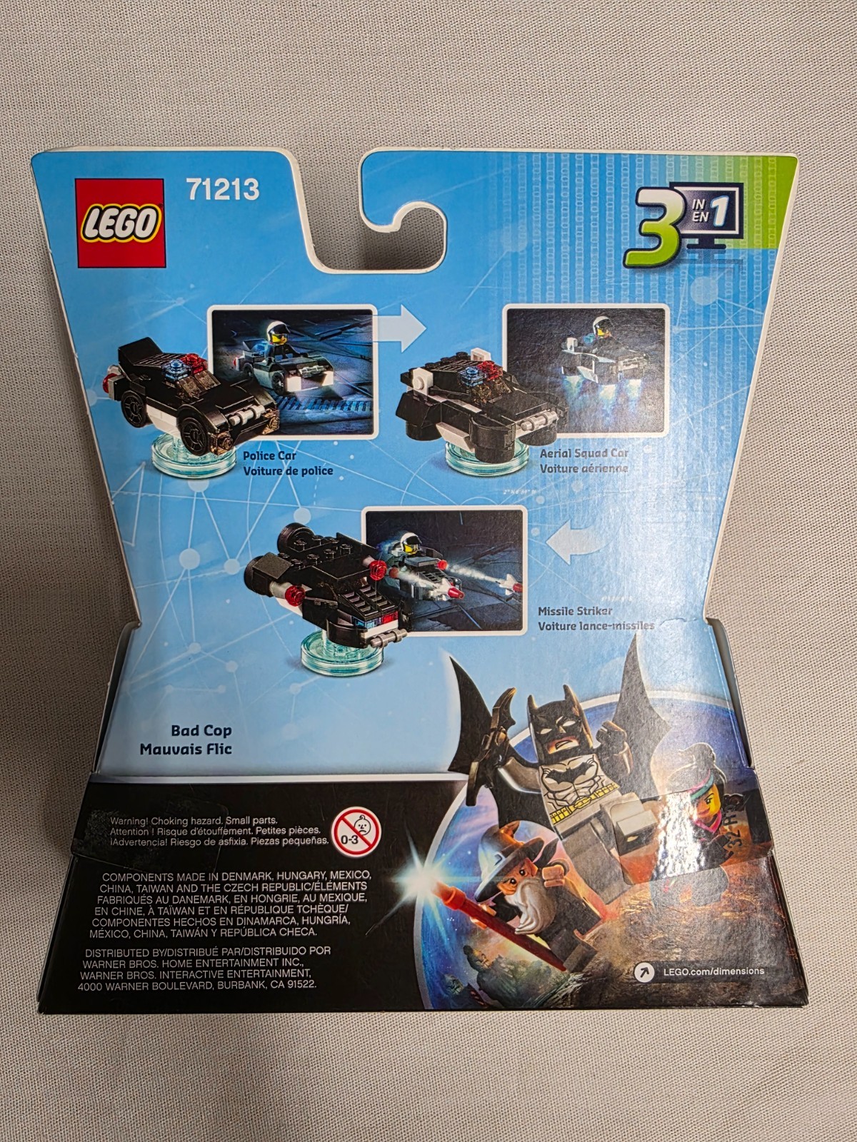 LEGO Dimensions The LEGO Movie Bad Cop Police Car Fun Pack 71213 New!