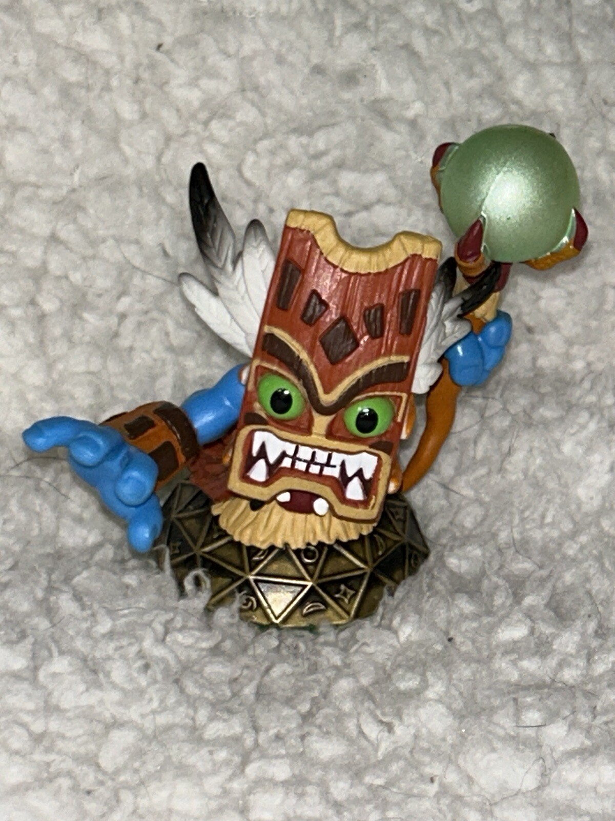 5 Skylanders Green Base Spyros Adventure Whirlwind Trouble Dino Rang voodood Spy
