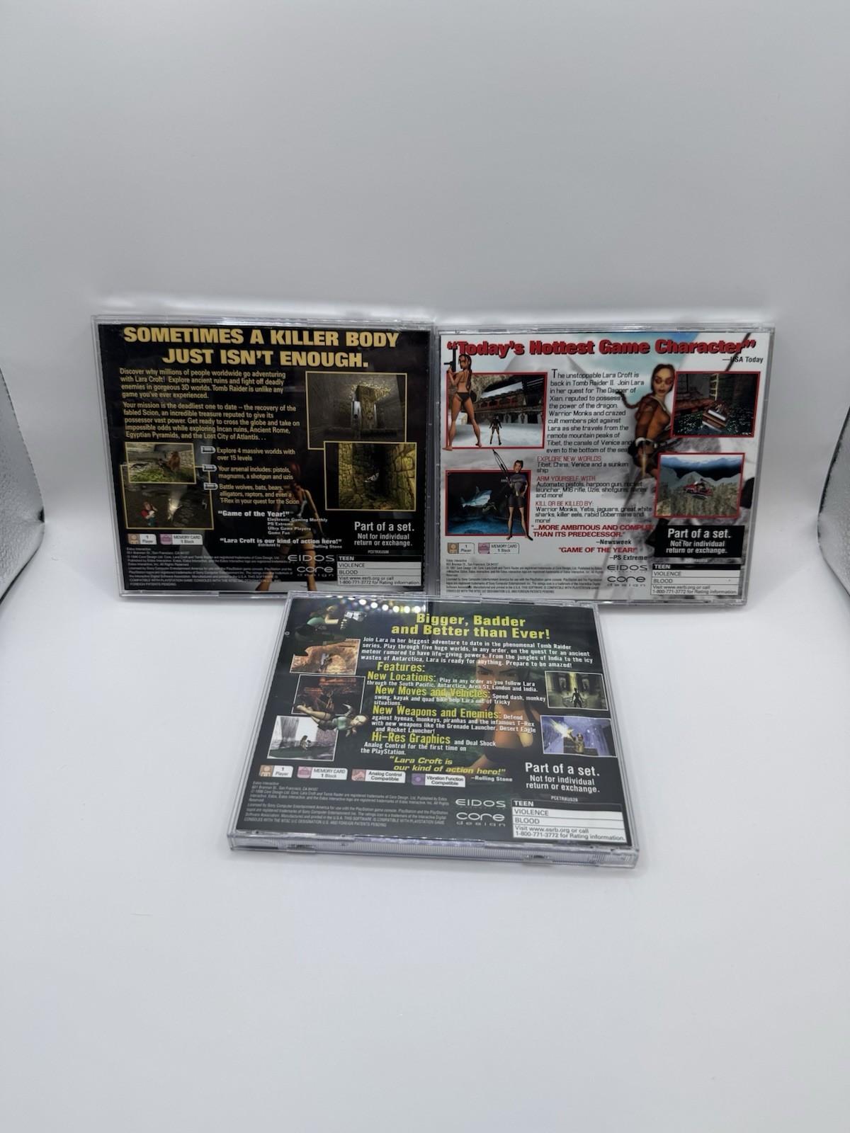 Tomb Raider 1-3 Collector’s Edition (Sony PlayStation 1, 2002) PS1 – Complete