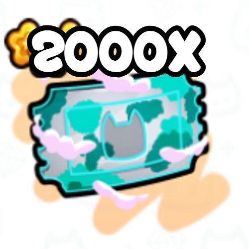 2000X Fantasy Spinny Wheel Ticket | Roblox Pet Simulator 99