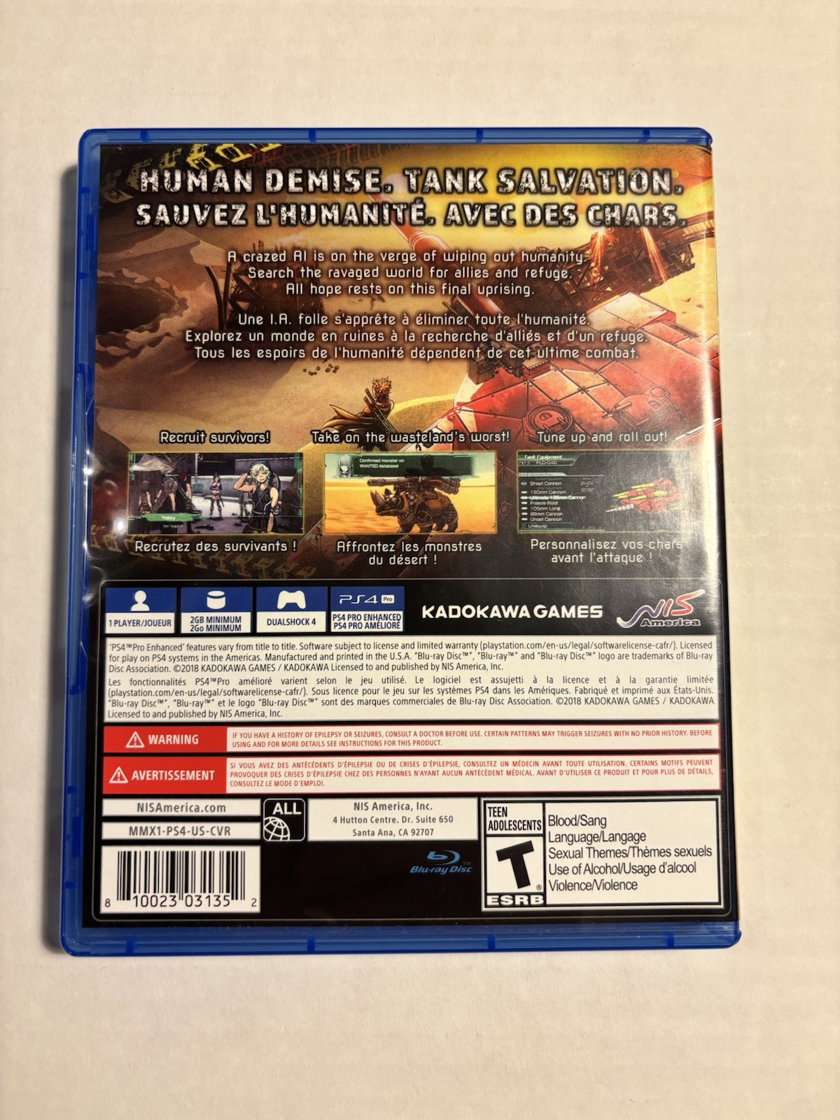 Metal Max Xeno (Sony PlayStation 4, 2018) PS4 – Complete NIS America OOP Rare