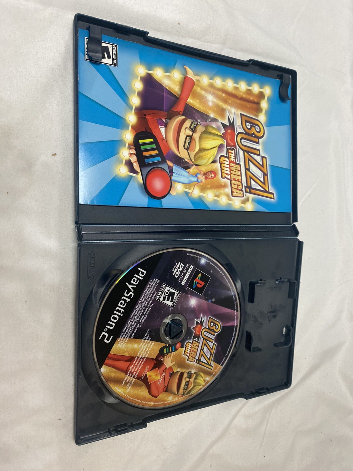 Sony Playstation PS2 Buzz! the Mega Quiz Family Fun Video Game SCEA 2007 Tested