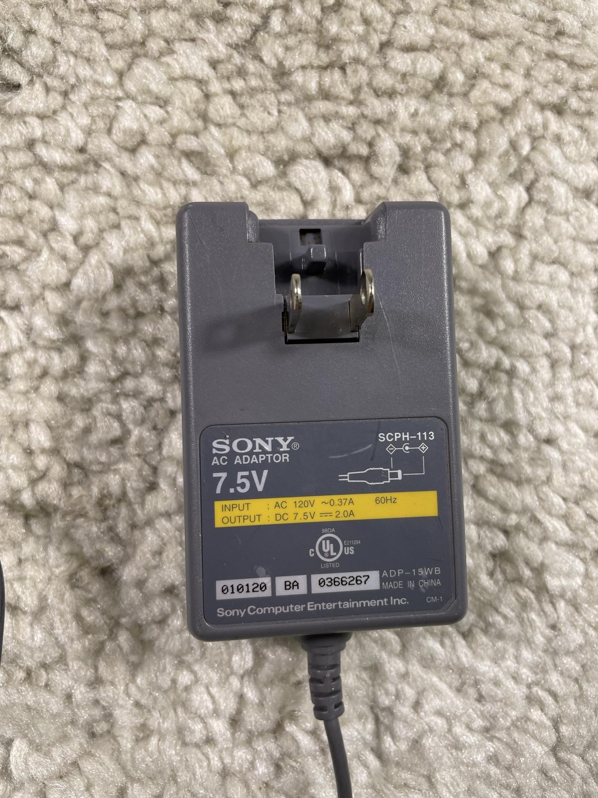 Sony PS One SCPH-101 Gray Console LCD Screen SCPH-131 Controller Adapter Tested
