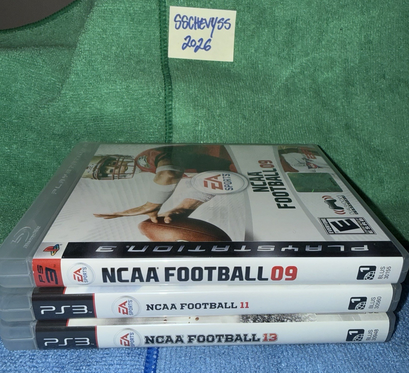 NCAA Football Bundle 3 Games 09, 11 & 13 Sony PlayStation 3 PS3 CIB