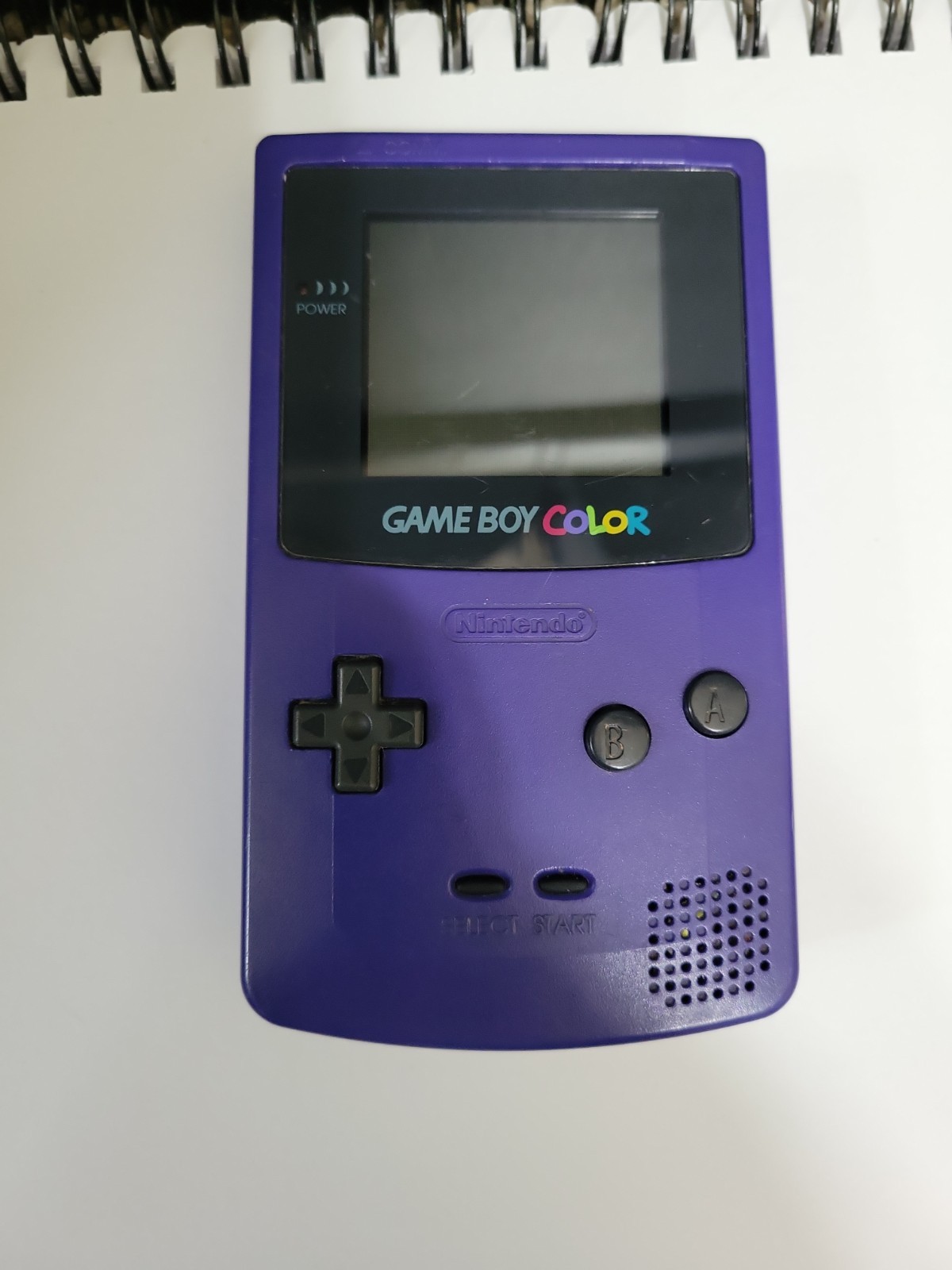Nintendo Game Boy Color Grape Console (Working, Missing Battery Cover)