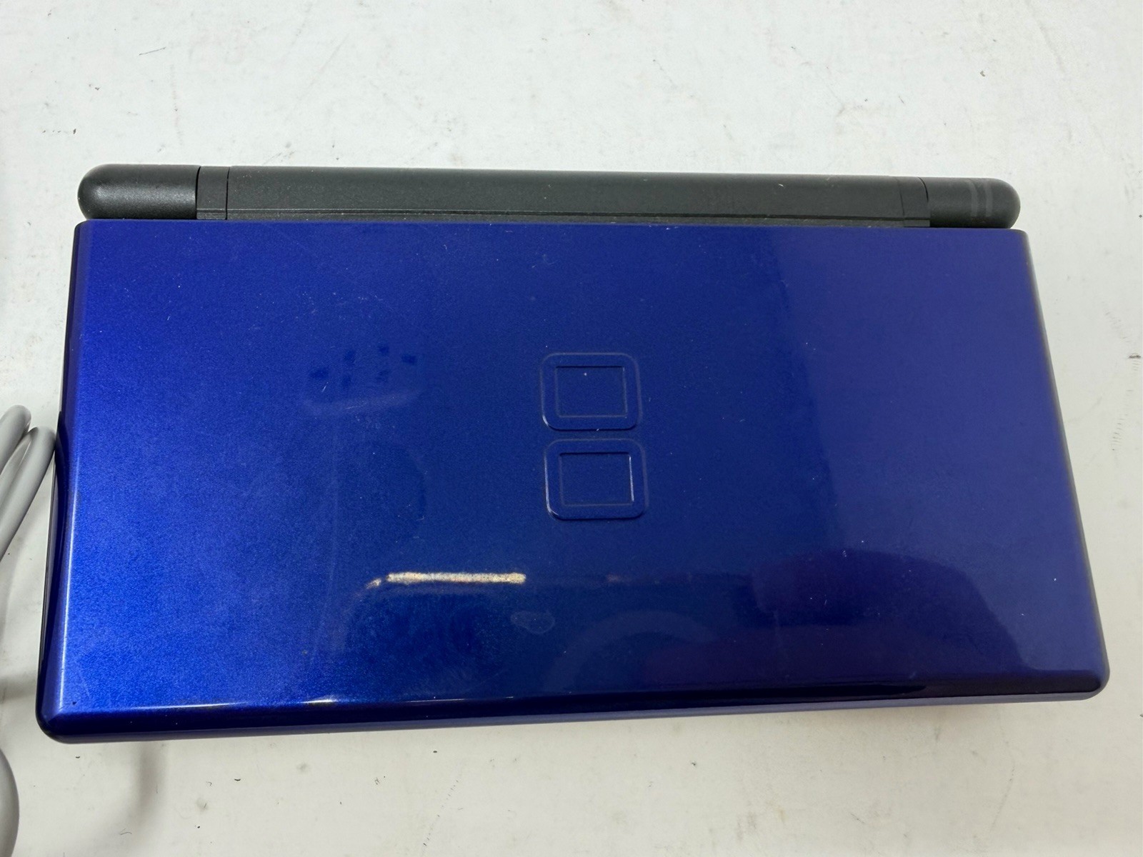 Nintendo DS Lite USG-001 Cobalt Blue Black Handheld Working W/ Charger & Charger