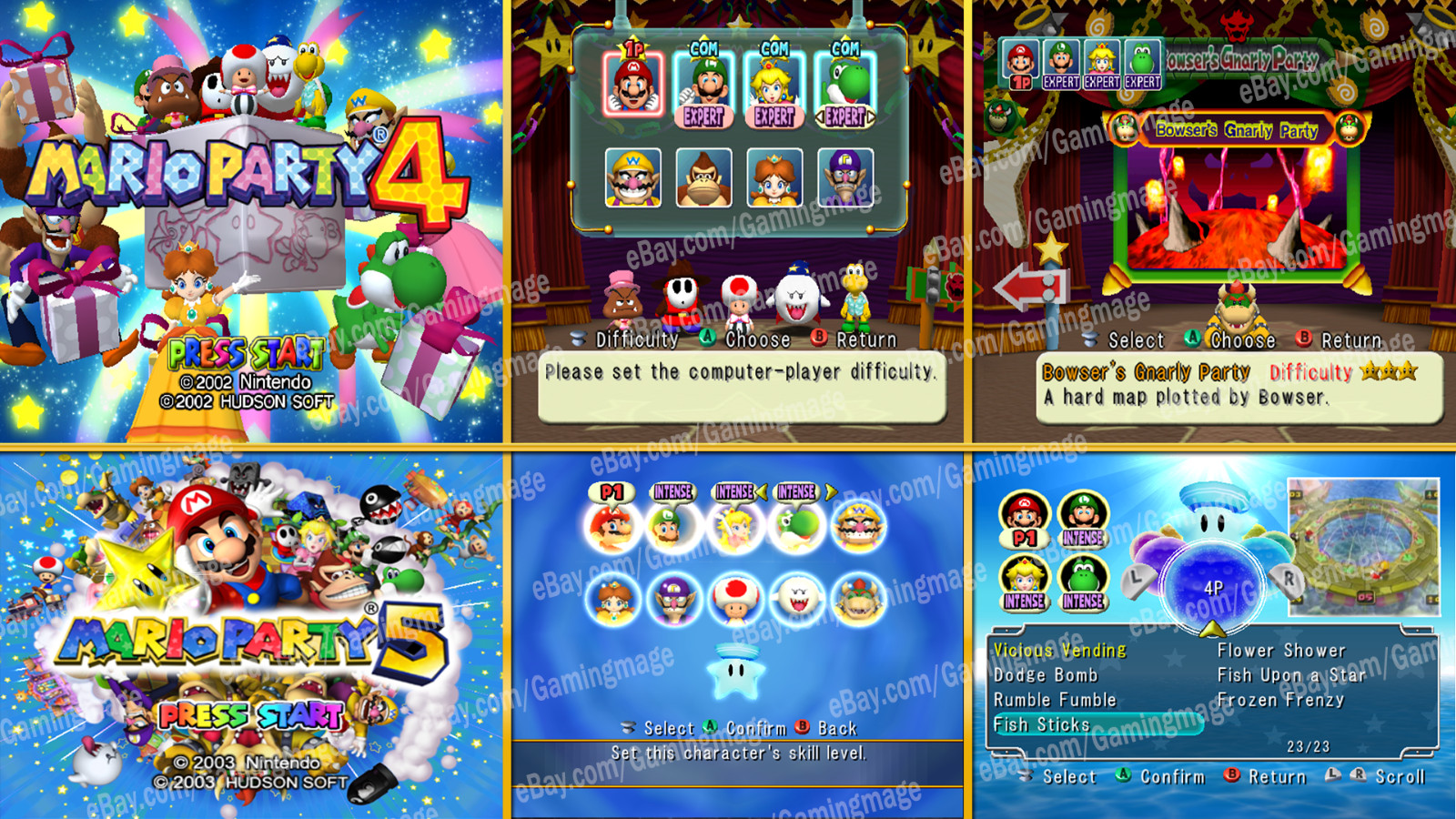 Mario Party 5 100% Ṥave Gamecube Memory Card! (NO GAME)