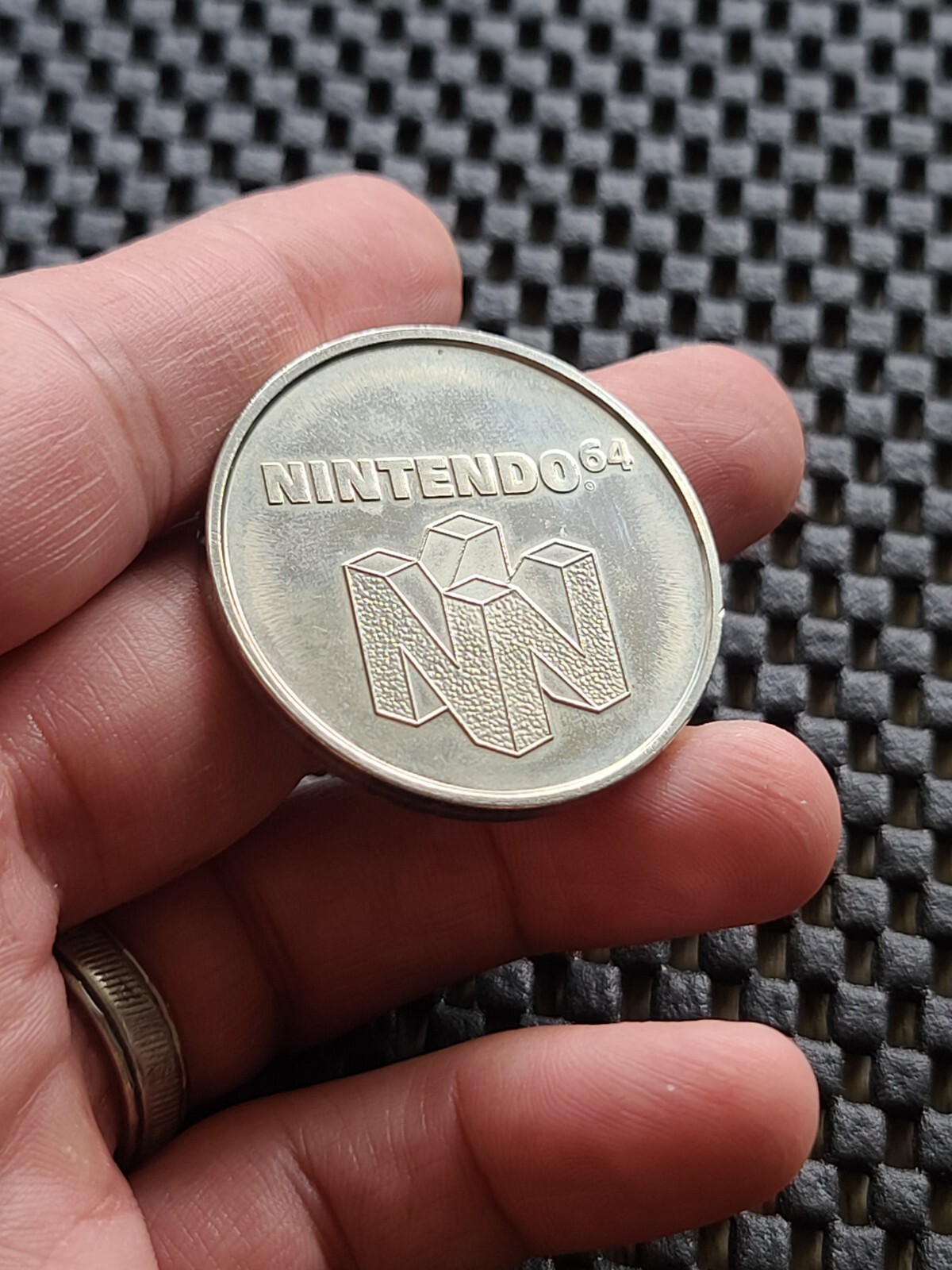 Nintendo Employee Power 100 PROTOTYPE Mario Coin Medal Rare Promo N64 SNES GBA