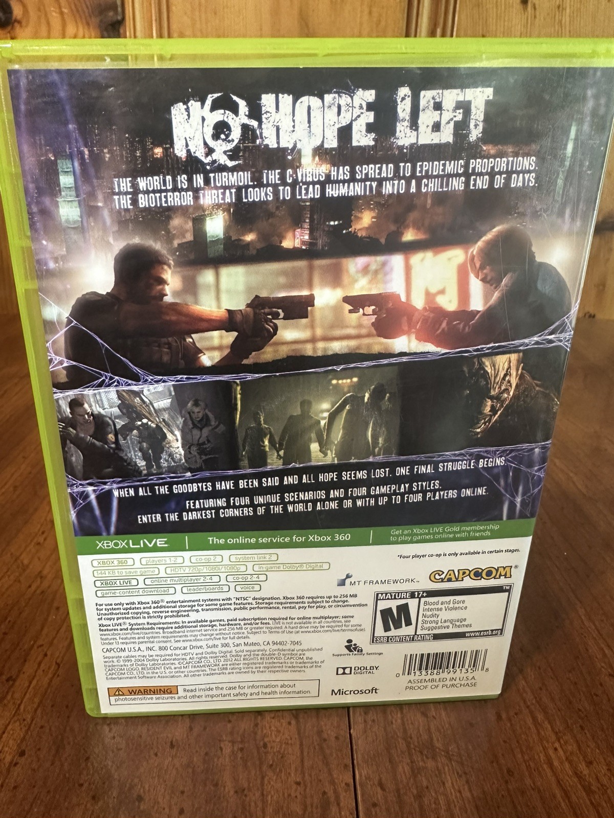 Resident Evil 6 (Microsoft Xbox 360) No manual tested and working free shipping