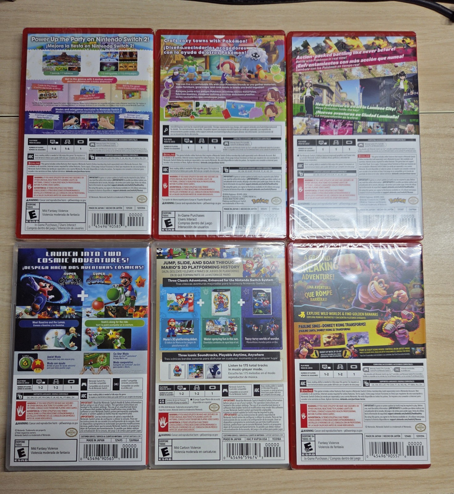 Nintendo Switch 2 Game Lot with Pokemon Pokopia Legends ZA Donkey Kong & More