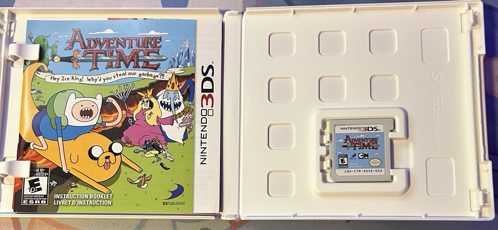 D3Publisher Adventure Time Nintendo 3DS 2012 E10+ Manual Included