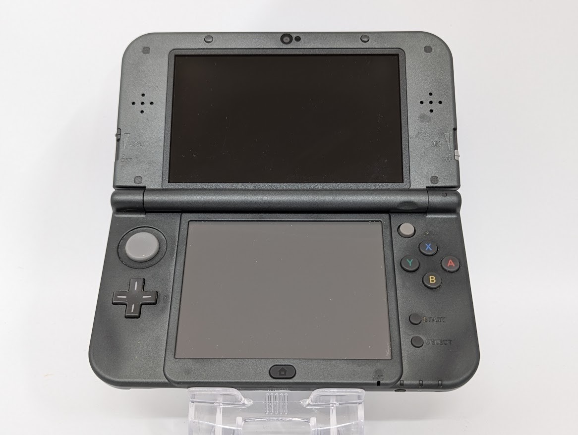 B127 Nintendo new 3DS LL XL console Metallic Black Japan w/pen adapter case fx