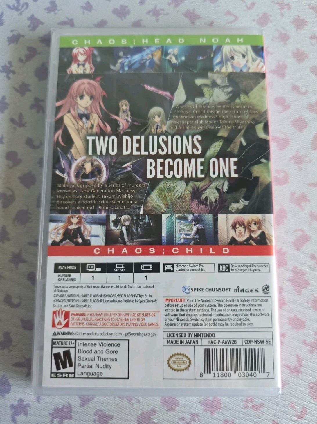Chaos;Head Noah / Chaos;Child Double Pack – Steelbook Launch Edition (Switch)