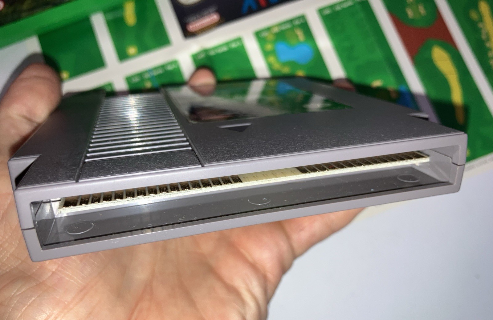 rare GOLF GRAND SLAM NES Game in Box w/manual, foldout & foam piece Fine shape
