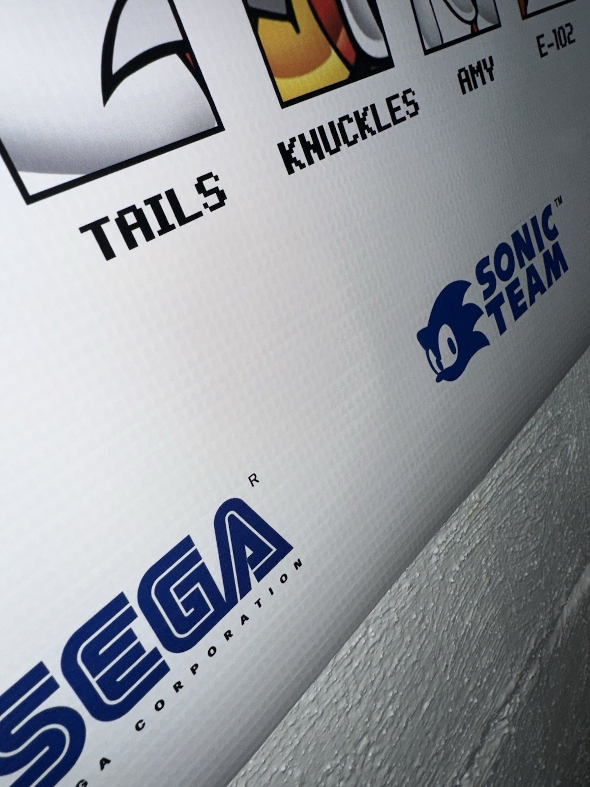 Sonic Adventure Banner 20×42” Dreamcast Poster Retro Vintage-Style Sega
