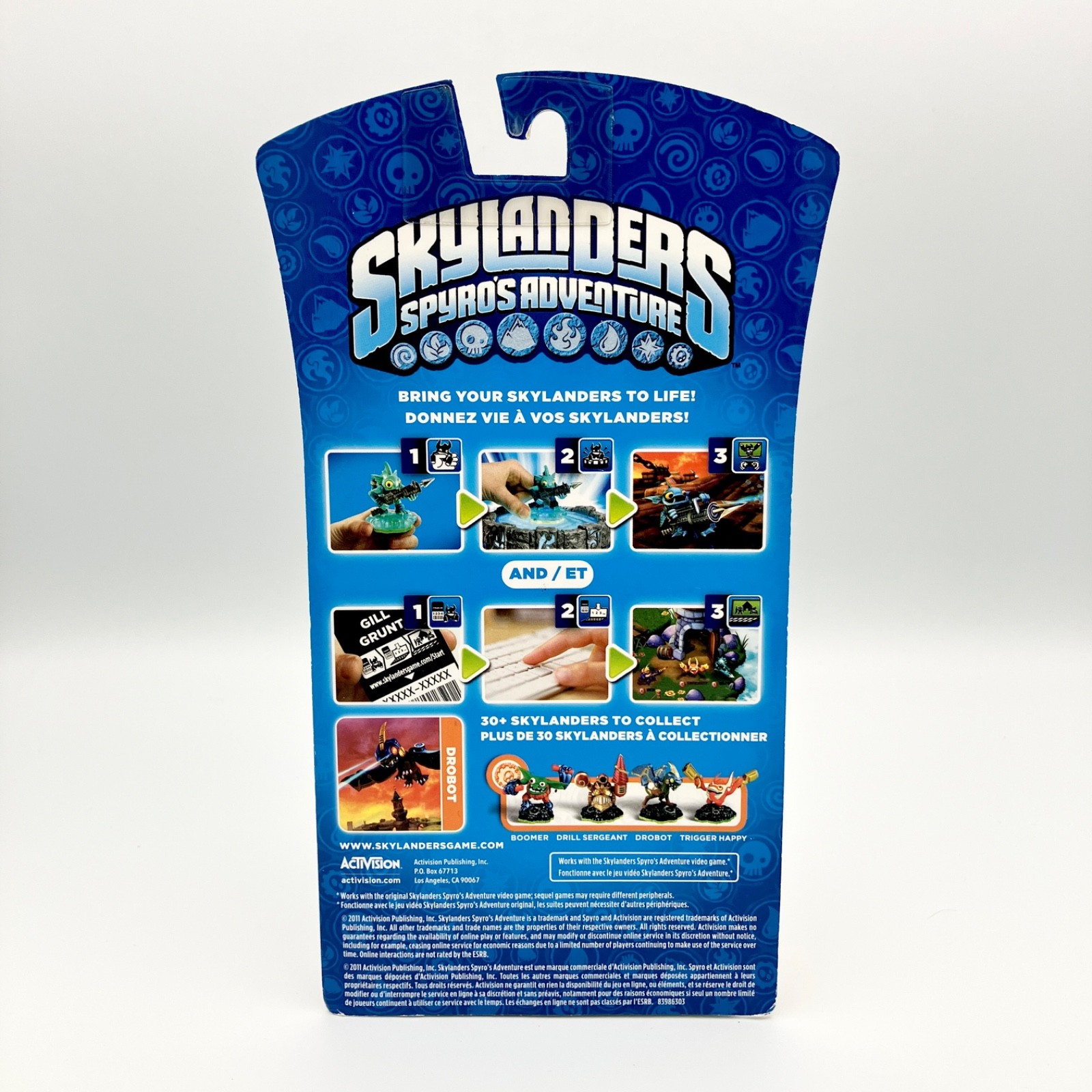 Skylanders Spyros Adventure Drobot Figure Character NIB Activision NEW SEALED