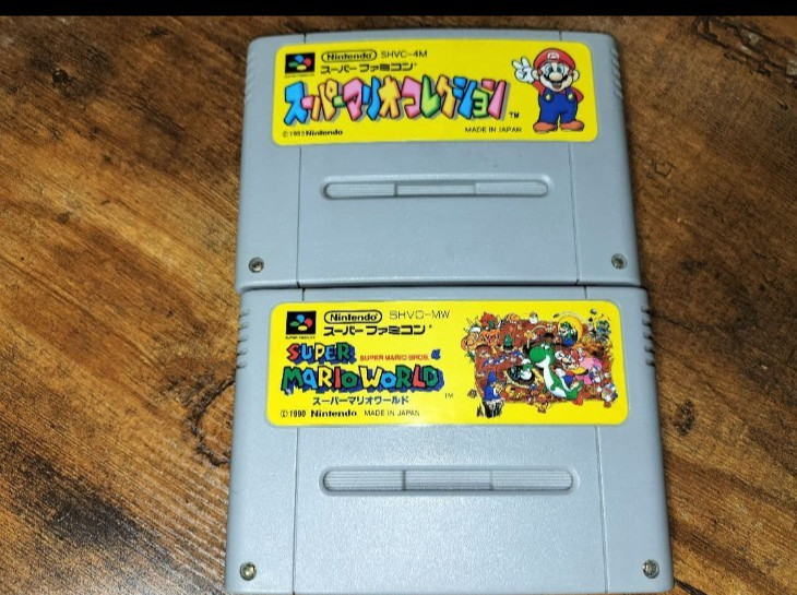 Nintendo Super Famicom Console Set 2 Controllers Mario World Collection Tested