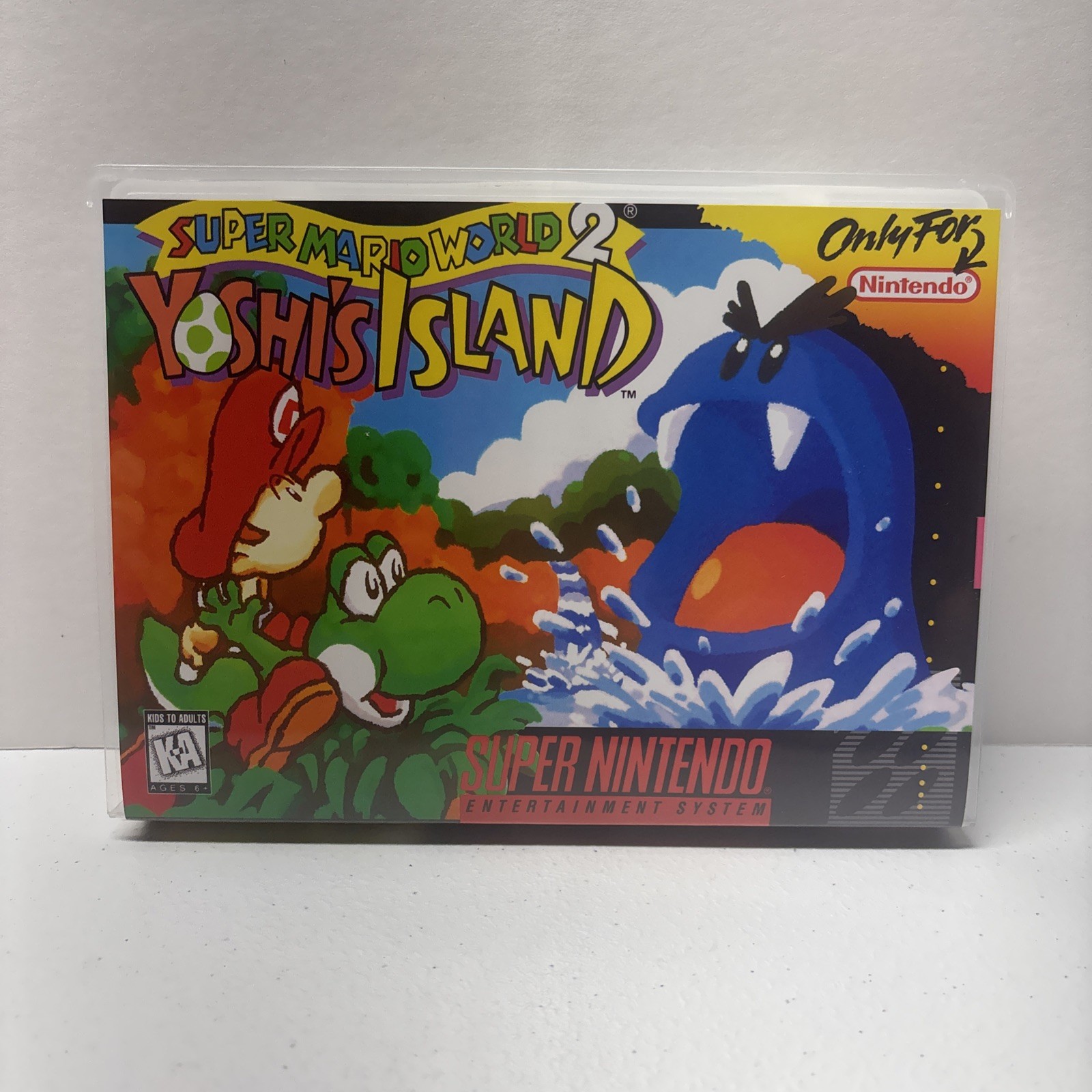 SMW2 Yoshi’s Island SNES Universal Game Case for Game Cartridge *CASE ONLY*